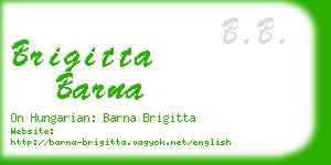 brigitta barna business card